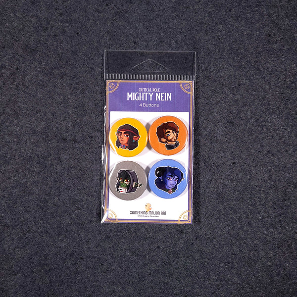 Mighty Nein Button Packs
