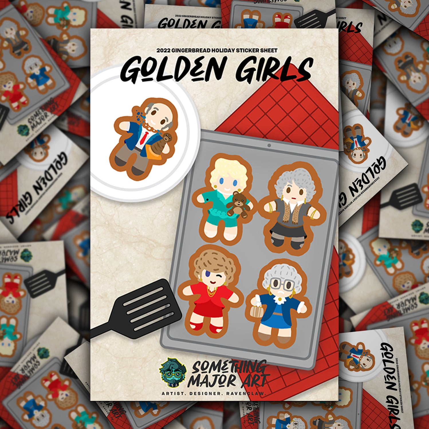 2022 Exculsive Holiday Golden Girls Sticker Sheet