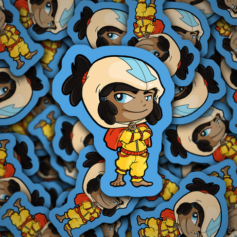 Korra as Aang Avatar Sticker