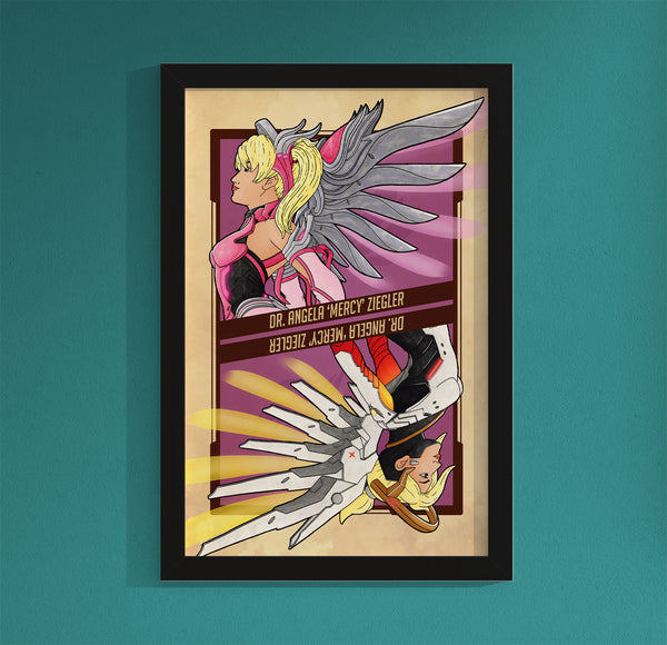 Mercy Flip Overwatch Print